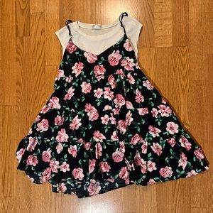 Two piece floral dress small